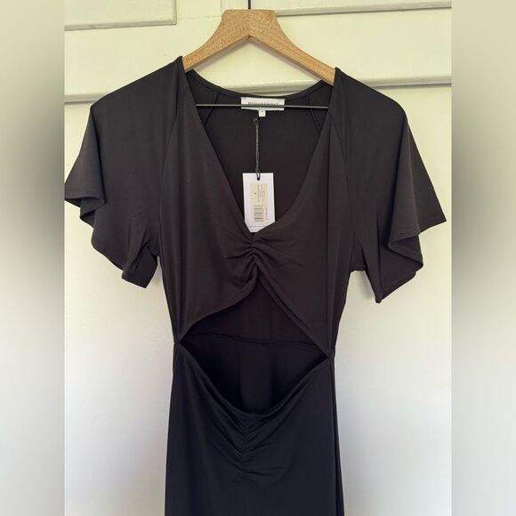 NWT WeWoreWhat Black Asymmetrical Dress Small - Picture 5 of 10
